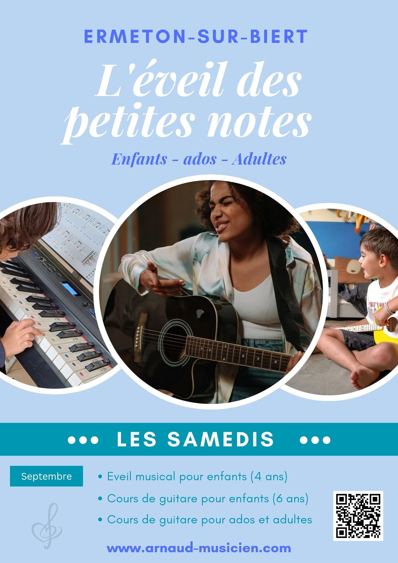 Des ateliers musicaux à partir de 4 ans